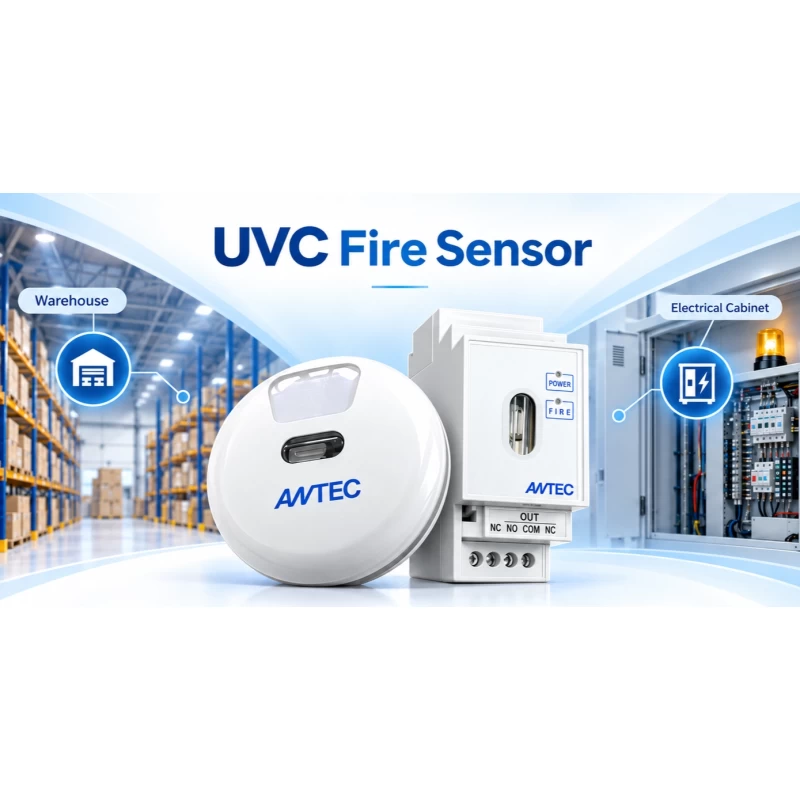 ANTEC เซ็นเซอร์ตรวจจับเปลวไฟด้วยรังสี UVC (UVC Flame Detector) ／ ตรวจจับคลื่นความยาว 185-260 นาโนเมตร・ความเร็ว 0.5-31 วินาที ／ ตรวจจับเปลวไฟเริ่มต้นขนาด 2 ซม. ในระยะ 5 เมตร